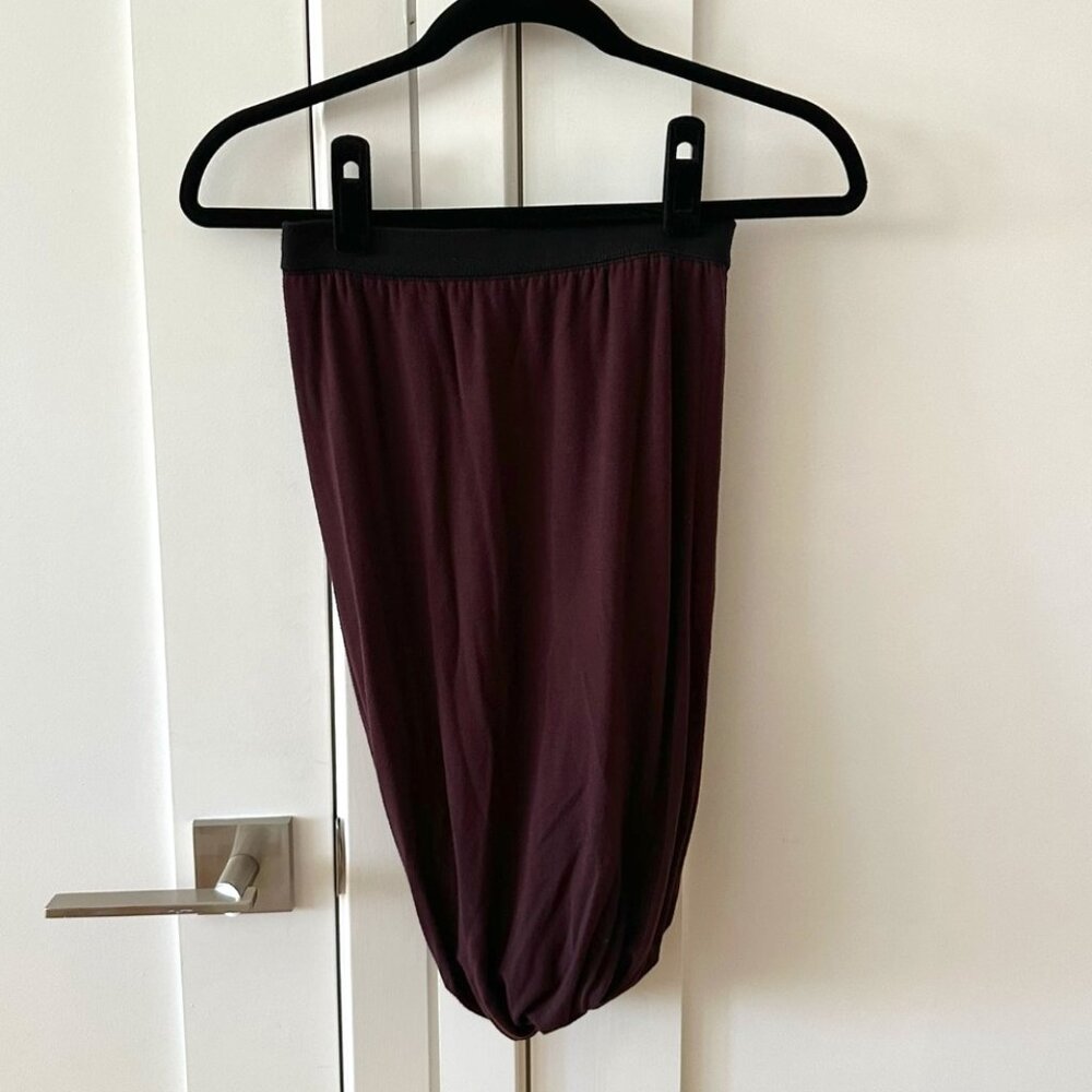 T By Alexander Wang Straight Twist Pencil Skirt Purple XS